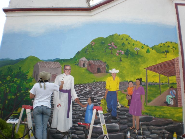 2010. Mural en Parroquia Santiago Apostol, Torola, Morazan