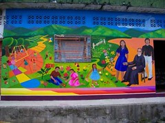 Mural at the House of CEBES,  Perquin, El Salvador